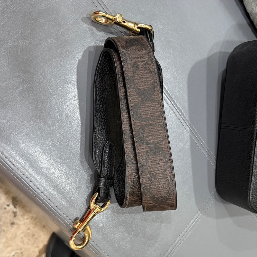 Coach Brown Pebbled Leather Crossbody Bag - Picture 8 of 9